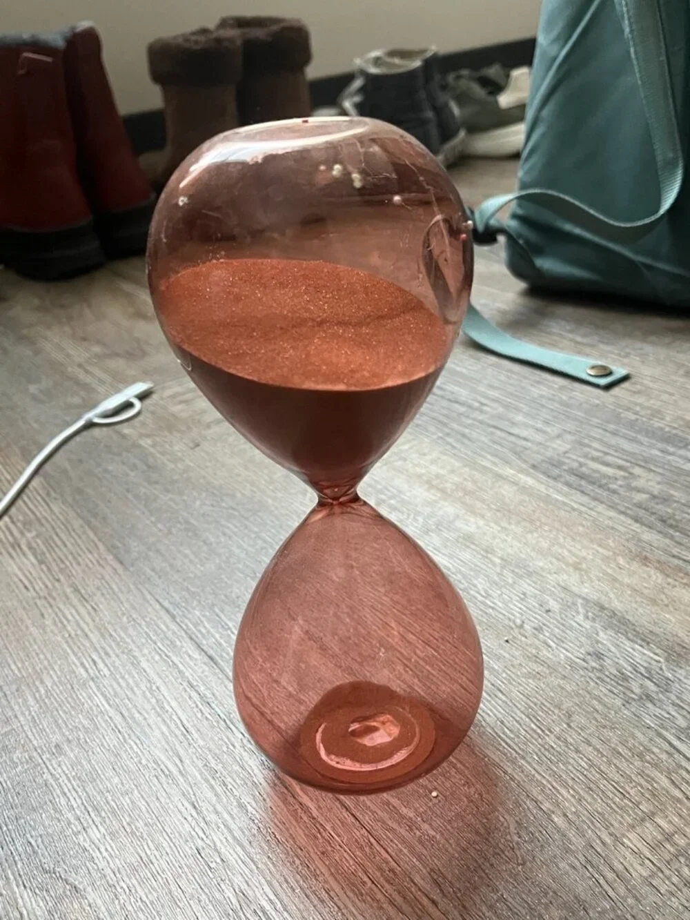 The Container Store 30-Minute Hourglass Timer - Terracotta Orange